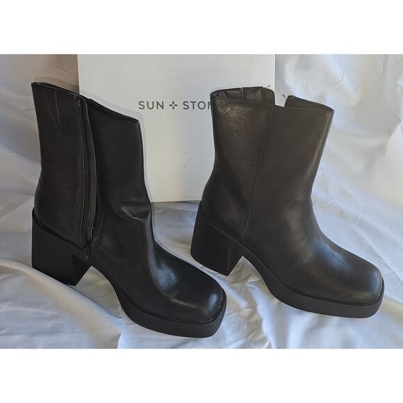 Sun + Stone Tiannaa Platform Booties - Picture 2 of 6